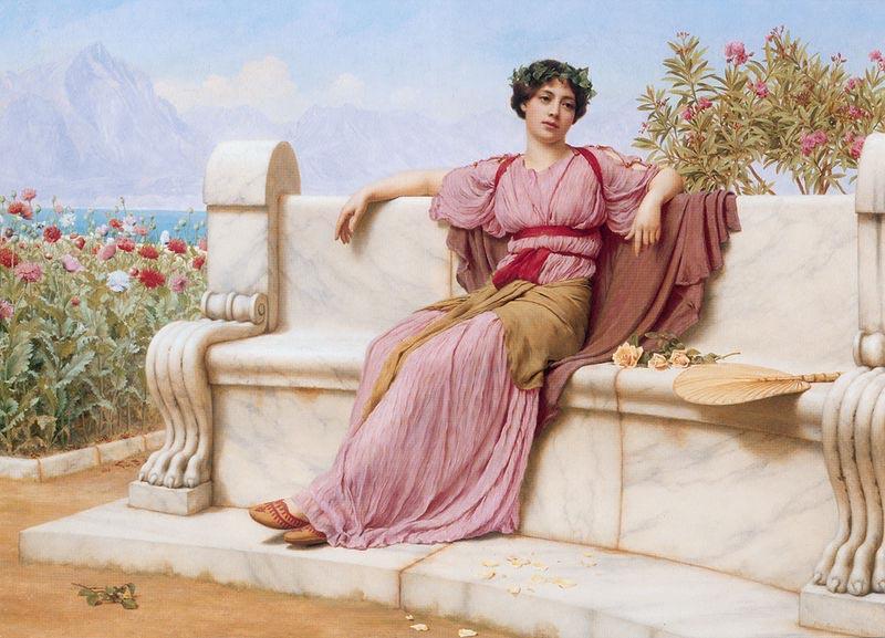 John William Godward Tranquillity oil painting picture